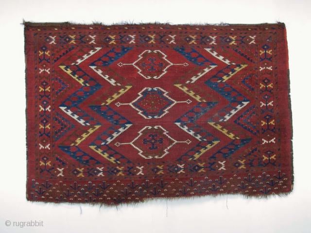 Ersari Chuval, Early 19th century, Original condition, Natural colours, Size: 145 x 98 cm.                   