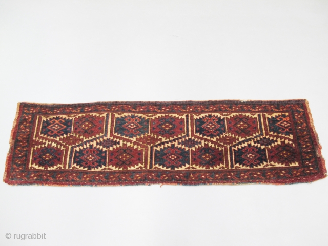 Turkmen-Ersari trapping, Late 19th century, Great colors, Not restored, Size: 150 x 40 cm. 59" x 15" inch.               