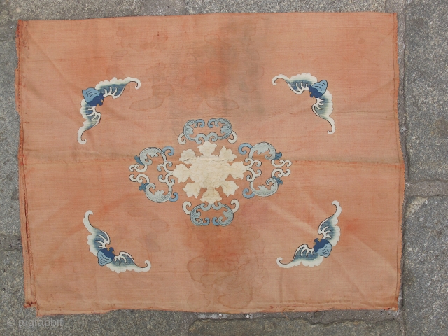 Kesi panel, 18th century. ca.50x40cm. As found.                          