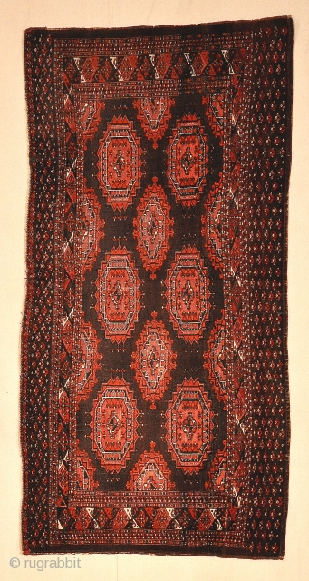 Antique Saryk Juval Turkoman Wool - Size: 3' x 5'8"                       