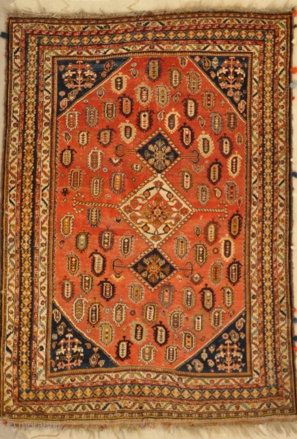 Antique Qashqai - Size: 3'7" x 5'                          