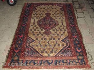 Kolyai, West Persia, ca. 1900, natural colors with camel wool, wool on wool, 121 x 198 cm                