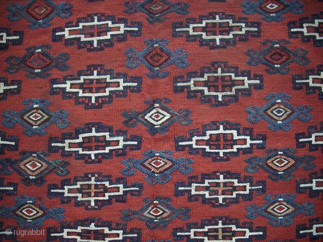 turkoman flatweave, 114 x 62 cm, overall good condition                        