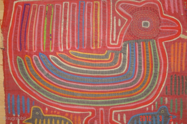 2nd half of the 20th century Panamanian textile
4x 35cmx35cm
Pazyryk Antique Amsterdam                      