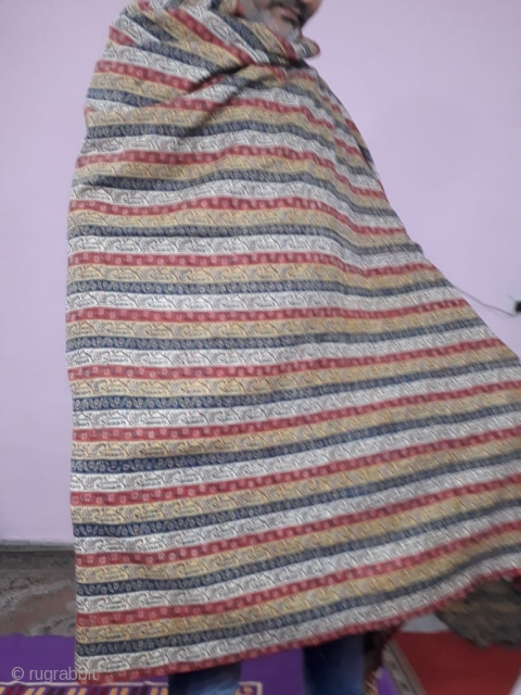 Antique kashmiri jamawar shawl                             