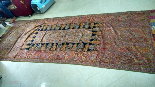 Very rare exceptional  antique Kashmir shawl of 19 century very good condition 
With no damage
                 