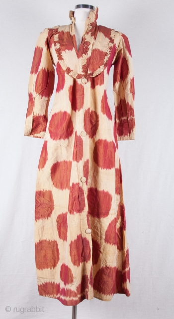 Uzbek Silk Ikat Dress Early 20th c.                          