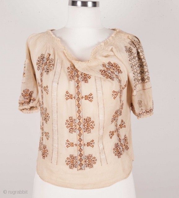 Silk Romanian Top                              