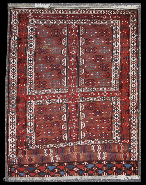 rare Yomut group ensi, very rare and unusual elem, 130x169cm                       