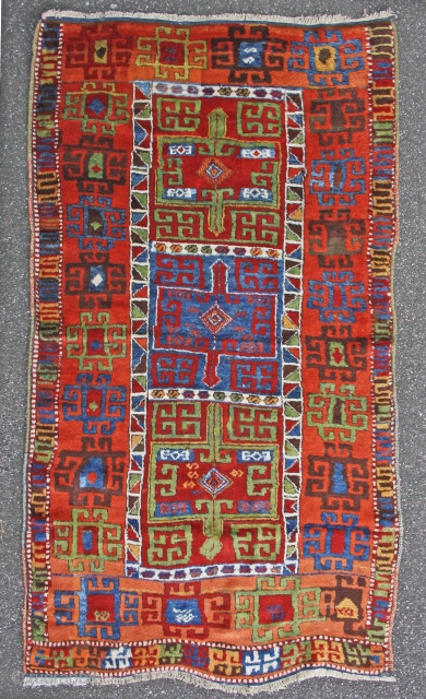 rare east anatolian kurdish rug, 195x106cm                           