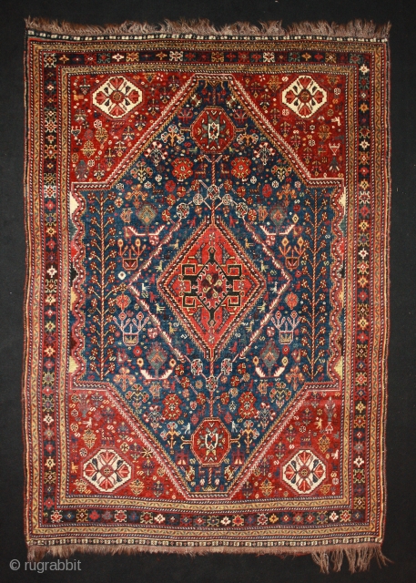 Persian Gashgai, fantastic colors, great design, 215x151cm                          