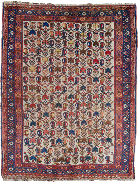 A decorative Afshar rug from the tribes of South Iran 187x150cm.Late 19th Century. Reduced to CLEAR 

More info: https://sharafiandco.com/product/antique-afshar-rug-187x150cm/ 

Price is plus VAT if within the UK and plus shipping.
   