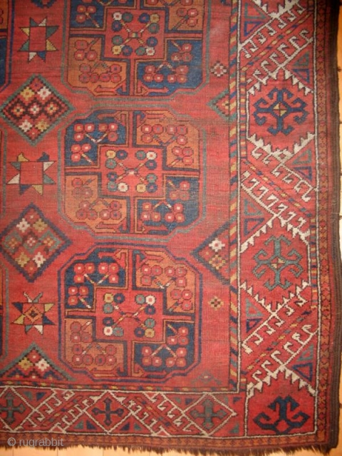 Ersari Main Carpet with interesting patch                           