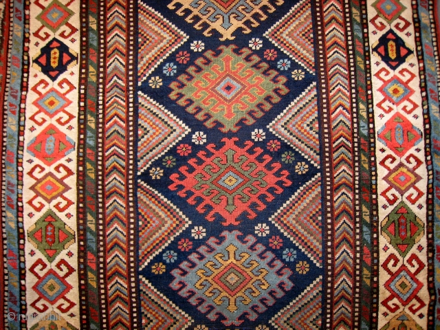 AN NWP LONG RUG WITH SOUTH CAUCASIAN INFLUENCES OR VICE VERSA                      