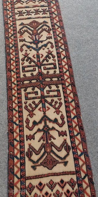 Antique Turkmen tent band in very good condition.                         