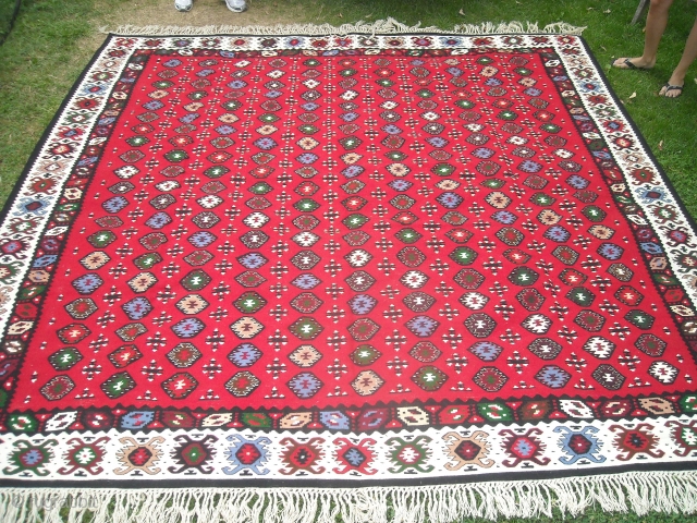 The Bombs - Antique sarkoy kilim (SHARKOY - sarkoy)
This pattern is very old and autochtonous. The kilim was named “the bombs” after the association with the nice compounded hand bombs in a  ...