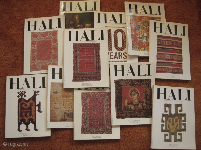Books: Hali issues for 8 Euro each ….
….to complete your Hali collection.
26 different issues are available: 25, 30, 31, 35, 37, 47, 53, 59, 60, 61, 64, 67, 67, 67, 68, 68,  ...