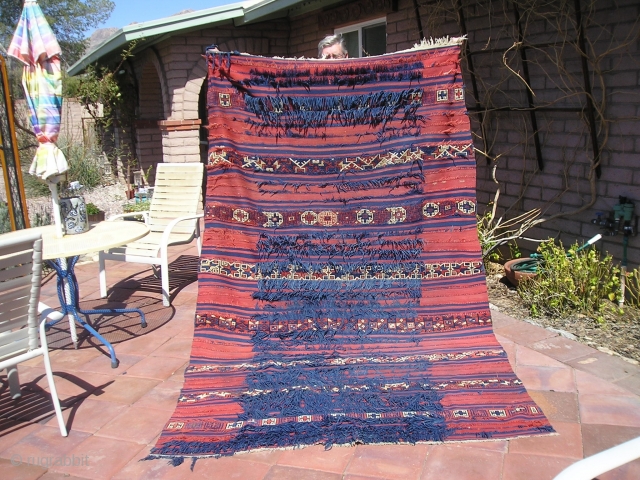 Anatolin wool bed cover or sleeping mat. The friend we bought it from called it  a Yunce Yatak and he purchased it in Konya in 1983. He feels it is has  ...