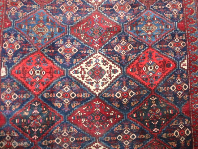 
  Antique  beautiful  small  Afshar  19 th. century  125 X 132  cm

  All  superb natural  colors , quality  wool  ,komplet  ...