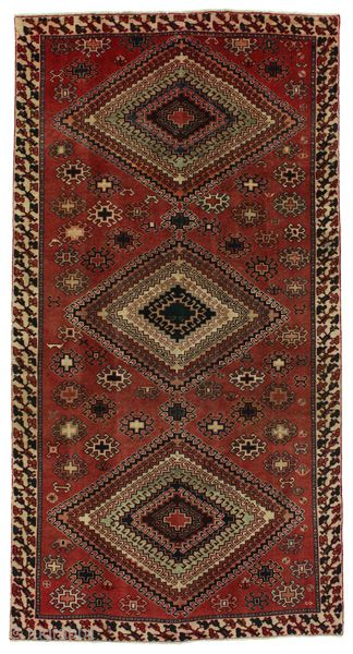 Afshar - Sirjan - old Persian Carpet

Size: 297x157 cm
Thickness: Medium (5-10mm)
Oldness: 60-80 (Antique)
Pile - Warp: Wool on Cotton
Node Density: about 90,000 knots per m²

email: info@carpetu2.com
        