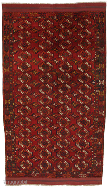 Bukhara - Turkaman carpet 372x206

Size: 372x206 cm
Thickness: Medium (5-10mm)
Oldness: 120+ (Antique)
Pile - Warp: Wool to Wool
Node Density: about 200,000 knots per m²
email:carpetu2@gmail.com
           