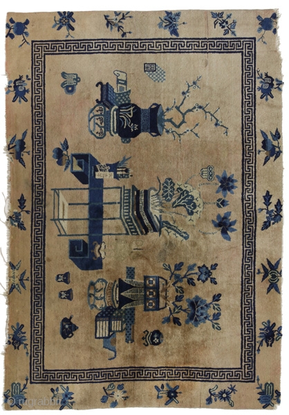 Khotan Chinese Carpet  
Over 100+ years old 
165x239 cm 
https://www.carpetu2.com/                      