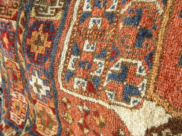 Antique Anatolian Divan Cover fragment - probably End of 19th century - size: approx. 80 cm x 65 cm - worldwide shipment possible          