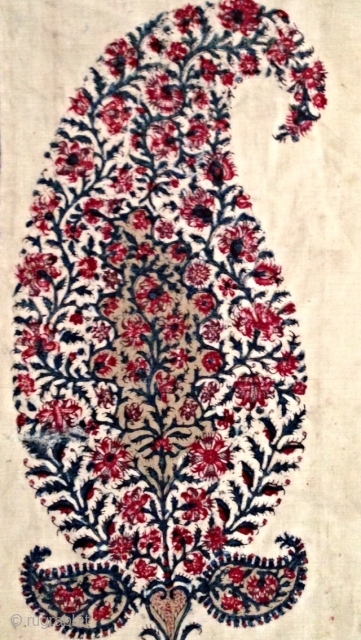 Antique kalamkari.

Antique kalamkari indien du 19e siècle.
Très design unique,
                        