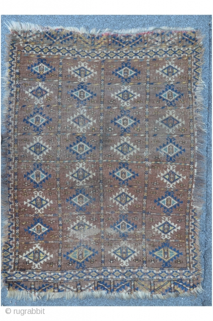 Small antique Beshir, 114 x 83 cm, no repairs                        