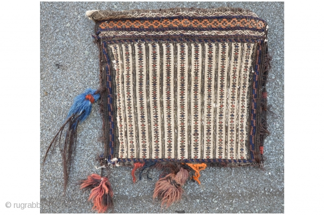 Lovely small Baluch bag, 31 x 31 cm, various sumakh techniques                      