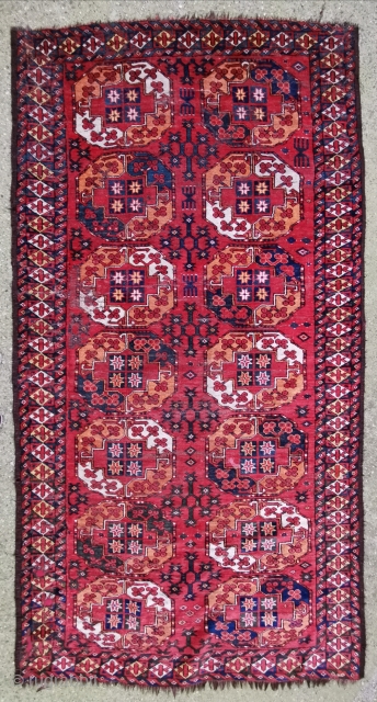 Fragmented antique Ersari 242 x 127 cm                          