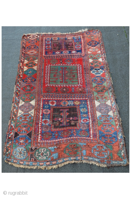 East Anatolian Yuruk, 19th, great colors...lots of different greens, aubergine.
203 x 134 cm. 
                   