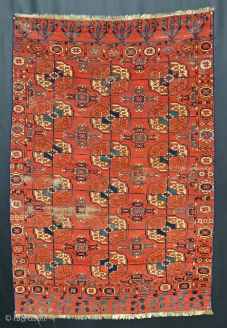 18th or early 19th Century prototypical Tekke textile. 59 x 41 inches.
                     