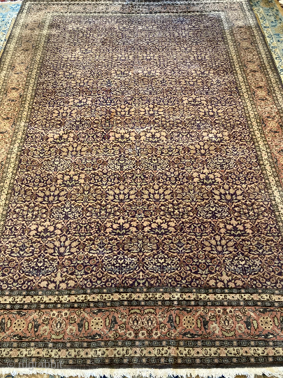 10’ x 7’1” Hereke Turkish Mugal Floral Fine Wool Rug [129] 
A beautiful Hereke Turkish carpet. Featuring a Mugal floral design, this rug was made with some of the finest soft wool  ...