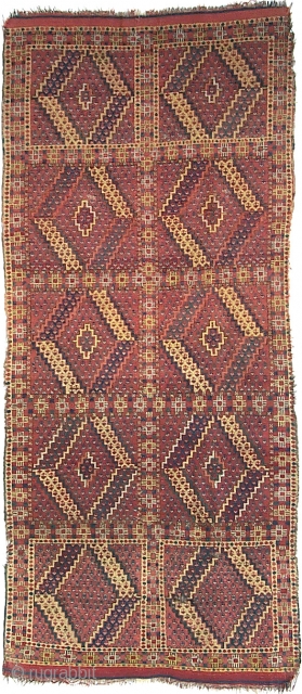 Beshir Ersari Main Carpet, 4'0 x 9'2. For a full description of this carpet, see Image #2. (Inventory Number 94.)             