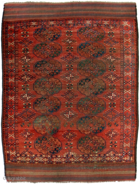 Afghan Ersari Main Carpet, 7'8 x 10'2. For a full description of this carpet, see Image #2. (Inventory Number 276.)             