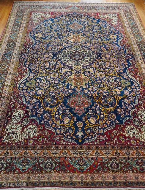 Antique Persian Kermanshah large oriental rug, ca. 1880's-1900's, 10'4" x 15'9" (315 x 450 cm.) excellent original condition, amazing colors, hand washed and cleaned professionally just recently.      