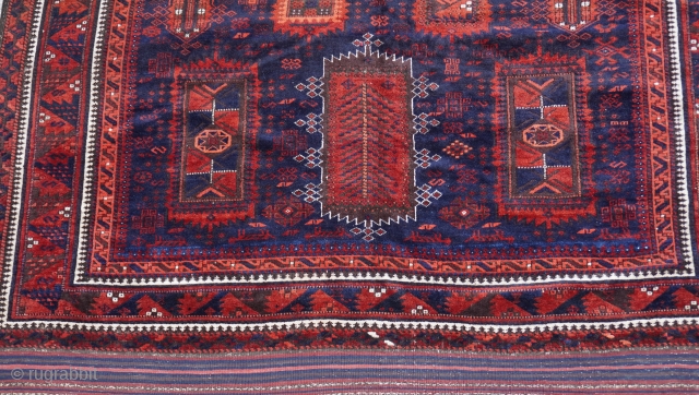 Antique Baluch Yaqub Khani Main Carpet, mid 19th Century, size is 5'10" x 9'2"                   