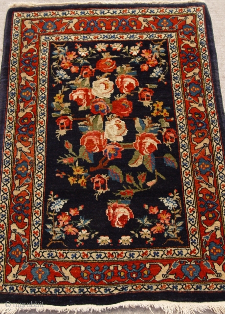 Antique Persian Mohajeran Sarouk , circa 1900's, size is 64 x 92 cm. / 2'1" x 3'ft. mint condition.              