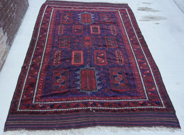 Antique Large Baluch Yaqub Khani Main Carpet, mid 19th Century, size is (5'10" x 9'2")                  