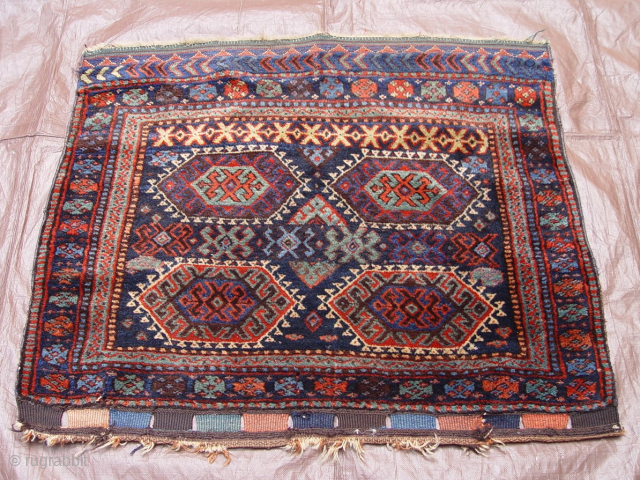 Antique Jaf Kurd Bagface, size 3'1"x3'6"ft. (94 x 107 cm.)                       