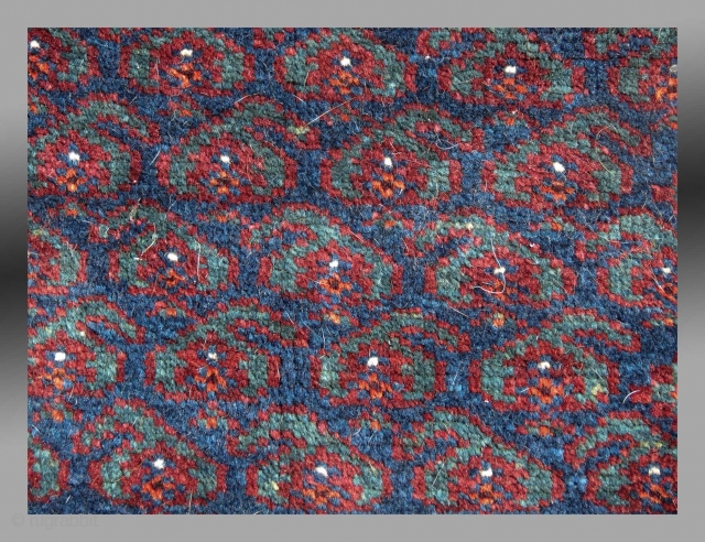 Baluch 'Balisht' (pillow cover), SE Persia, 19th C. 1'6" x 2'6"

Silky pile, no repair, one minor spot of wear (see detail image)

all natural dyes, finely woven, soft handle

SOLD     