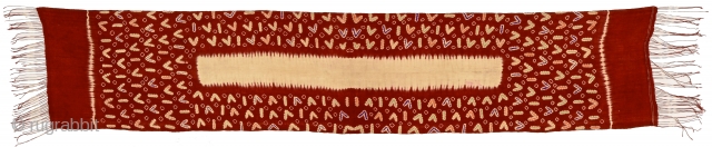 old Balinese silk plangi & tritik sash or breast cloth. Size 235x46cm. www.tinatabone.com                    