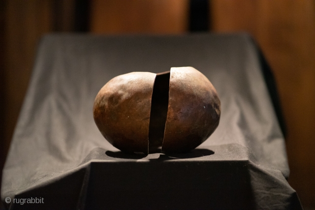 Old Solid Copper Hollow Circular Form Mbole Currency DRC Africa Early 20th Century.
Mbole currency, often referred to as 'the perfect form,' was worn around the ankle as a display of status by  ...