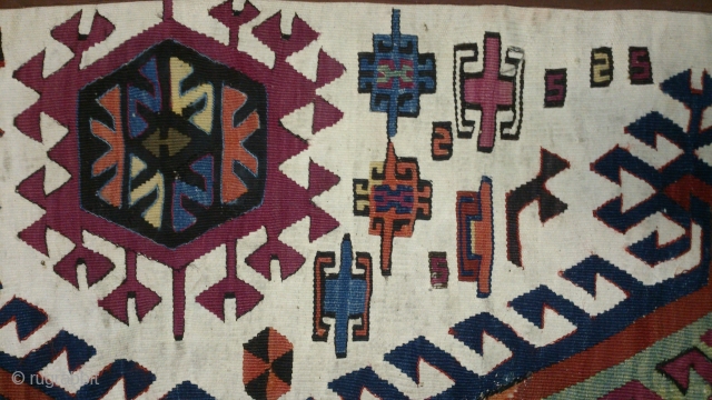 Antique Anatolian Kilim Fragment, no: 112, size: 96*52cm, 19th century, very nice motifs, wool and cotton, all natural colors.              