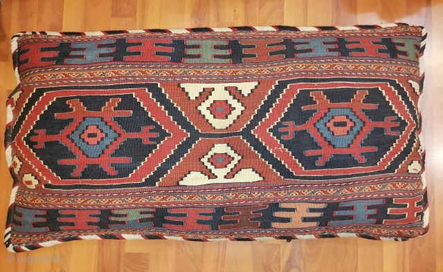 Antique shahsavan kilim pillow                             