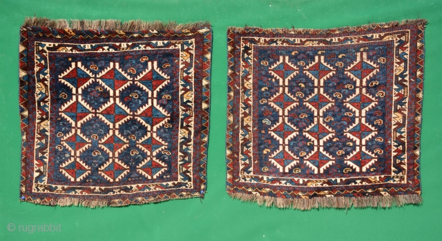 Exceptional Kamseh pair, 19th century, sizes are 66 x 60 & 67 x 59 cm                  