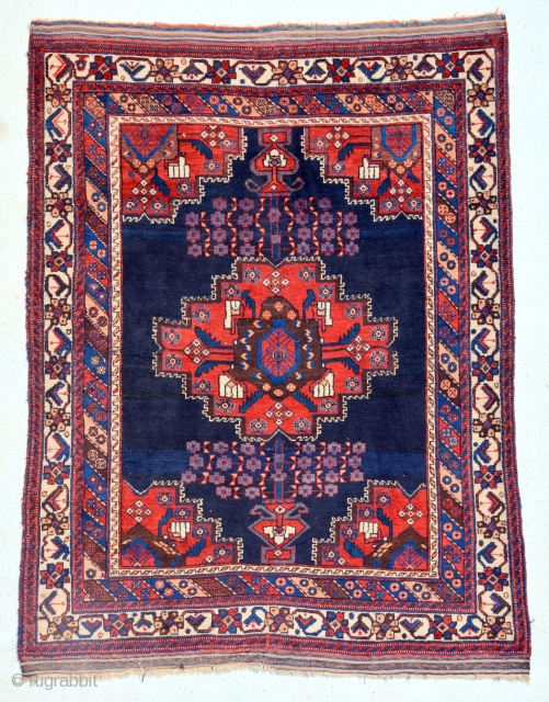 Antique Persian classic AFSHAR RUG, circa 1920, Excellent condition with rich pile. Size is 180 x 136 cm               