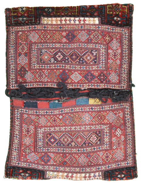 This is an antique Persian Bakhtiari Bag circa 1890. 100% wool. 3'1"x4'                     