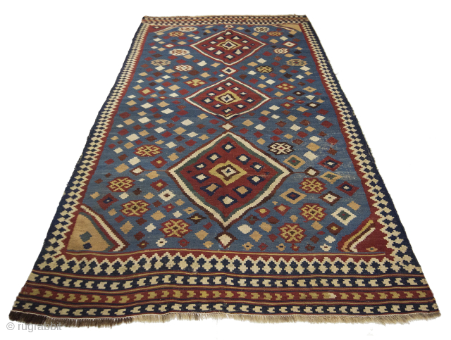 Gashgai Kilim,287x152 cm,9.4x5.2 ft,                             